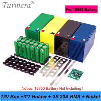 Caja De Almacenamiento De Batería Turmera 12V 7Ah-20Ah Con Portador 3X7 18650 Y BMS 3S 40A Para Motocicleta Reemplazo De Batería De Plomo-Acido - details 0