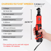 Llave De Impacto Eléctrica Sin Cable 18V Recargable Con Destornillador 3/8 Pulgada Llaves De Ángulo Derecho Herramienta Eléctrica Con Batería Para DIY En El Hogar - details 4