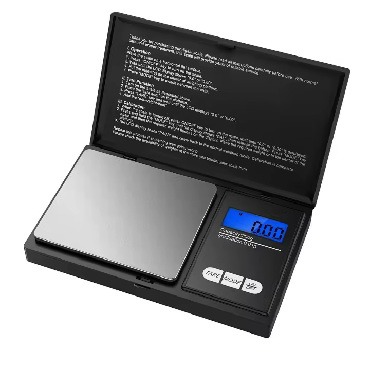 Báscula digital SANDA profesional portatil de bolsillo, 0.1g--200g.alta precision，Balanza eléctrica digital profesional. - 1