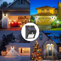 Lámpara Solar Exterior Con Sensor Inalámbrico Y Protección Contra El Agua 20-30 LEDs Para Jardín Decoración De Espacios Externos Luz De Pared Con Movimiento - details 10