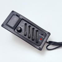 Unidad De Pre-Amp Y EQ Para Guitarra Acústica Piezo 7545R Negro Peso 200g Accesorio De Guitarra Cómodo Y Duradero - details 18