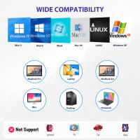 Disco Óptico Externo BD-Combo USB3.0 Type-C Para PC Portátil Y Mac Burner De CD DVD Multifuncional Compatible Con Windows 10 11 - details 5