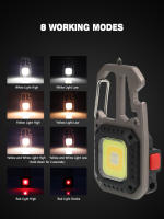 Luz LED Portátil Mini COB Con Display De Batería Recargable 8 Modos De Iluminación Alta Luminosidad Para Camping Senderismo Y Correr - details 2