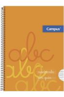 Campus - Cuadernos A4 Cuadrícula Pauta 4x4mm y 3x3mm , Tapa Dura, 80 hojas, Pack de 6 blocs perfectos para uso escolar, aprender a escribir y hogar, Colores Surtidos (6 unidades) - details 4