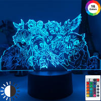 Lámpara De Noche Anime Demon Slayer Mitsuri Kanroji Figura 3D Iluminación Para Decoración De Dormitorio Regalo De Cumpleaños - details 0