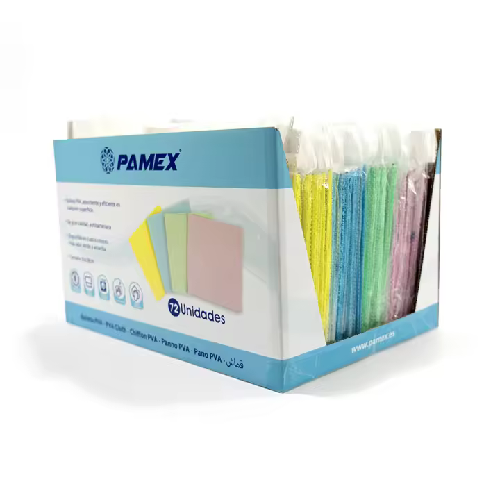 PAMEX - 72 Paños Microfibra PVA 35X38 Cm Unitario Caja Exposit  Sets de 1  Cajas de 72 Sets - 1