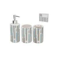 BLOOM STORE-Juegos de Accesorios de baño 3Piezas MONACO con Dispensador de jabón, Vaso baño y Bandeja - details 1