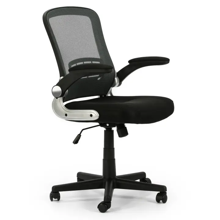 VS Venta-Stock Sillón de Oficina Elevable y Reclinable con Respaldo de Rejilla en Color Negro - 1