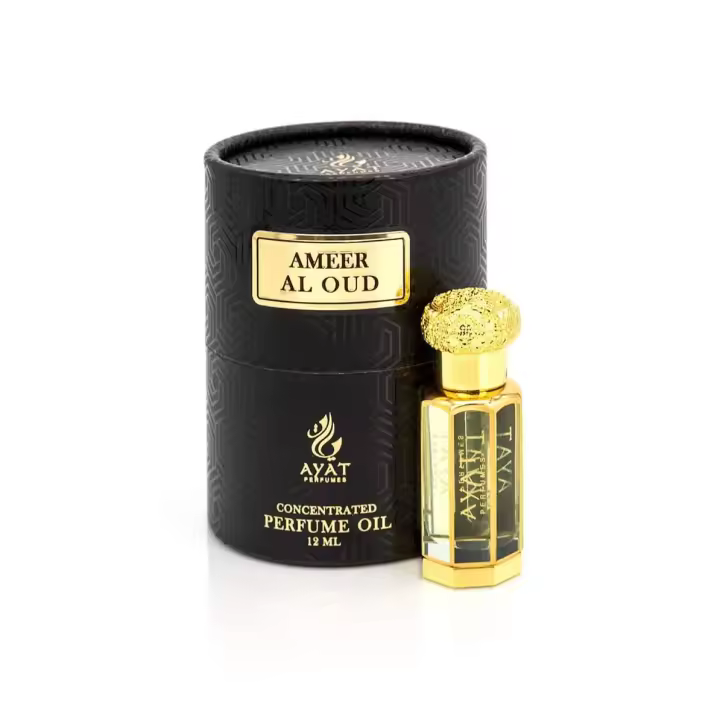 Perfume intimo concentrado Musk Ameer al oud  12ml Ayat, Musk pachuli, rosas, lavanda femenino pequeño , Botella bonita sensual ,eficaz - 1