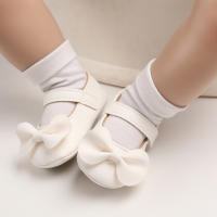 Zapatos De Princesa Para Bebé Niña En Lace Blanca Mocasines Con Lazo Y Borde Antideslizante De Goma Primera Calzado Para Caminar - details 81