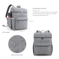 Bolso De Diaper Multifuncional Grande Y Resistente Al Agua Para Viajes Con Capacidad Para Mudanzas De Bebé Nueva Vida Portátil - details 2