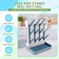 Estante De Secado Para Botellas De Bebé Espacioso Y Vertical Soporte Para Botellas Y Vajilla Herramienta De Cocina Organizadora - details 4
