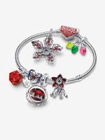 Pandora - Stranger Things - Pulsera de Cadena de serpiente con Cierra-Plata de Ley - details 1