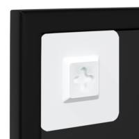 vidaXL Espejos de pared 4 uds metal negro 100x60 cm - details 5