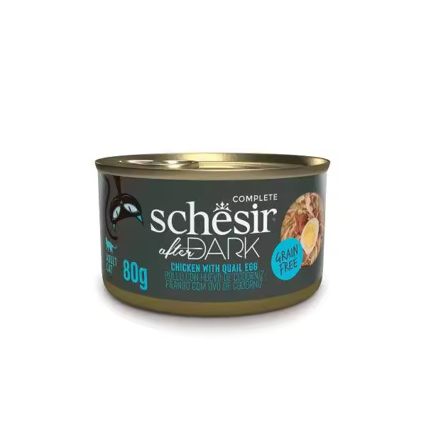 Schesir After Dark Pollo en Filetes y huevo de codorniz 12x80 gr - 1