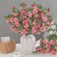 1 Rama De Flores Artificiales De Rosas Silken Para Centros De Mesa Fiesta Boda Oficina Interior Exterior Decoración Hogar - details 5