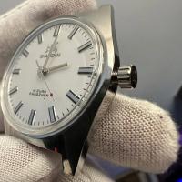 Reloj Mecánico Para Hombre Shanghai 36mm Diseño Bauhaus Dial Estéril Correa De Cuero Movimiento Manual Resistente Al Agua 3Bar - details 5