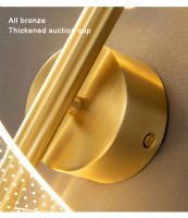 Lámpara De Pared LED Nórdica Para Iluminación Interior De Dormitorio Y Sala De Estar Moderna Decoración Sconces Montaje En Pared Color Negro Y Oro - details 2