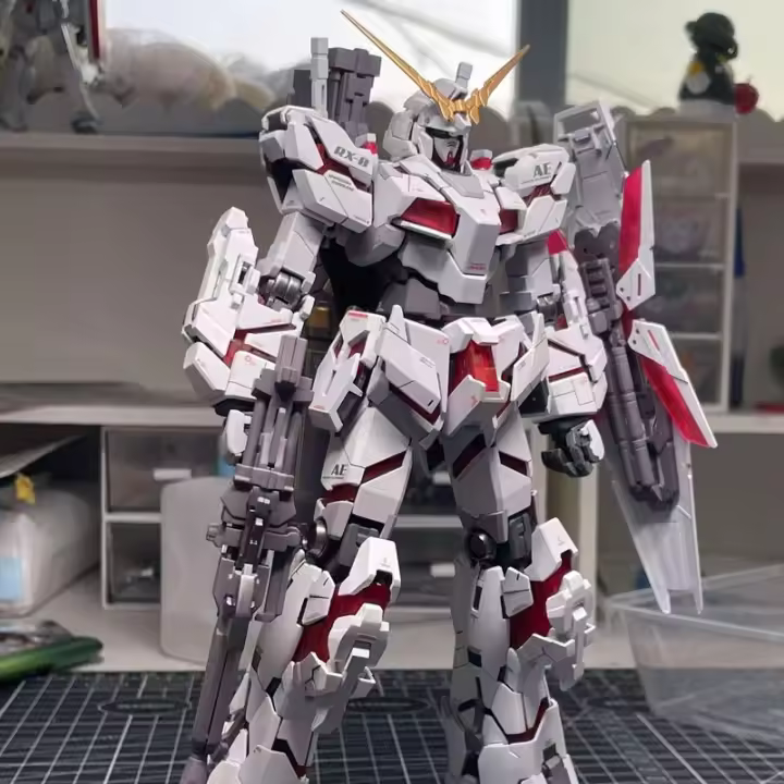 Figura De Acción Anime Unicornio Destrucción Modo Modelo Hg 1/144 Bandai Ornamento De Escritorio Juguetes Para Adultos Regalo - 1
