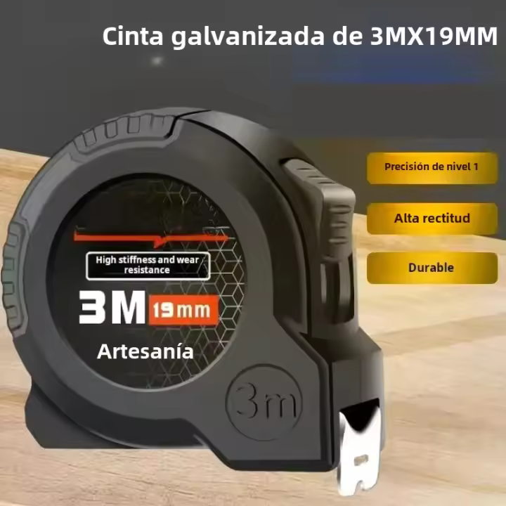 Cinta Métrica De Acero Inoxidable Anticaída Para Hogar Y Construcción Longitud De 3/5/7.5/10 Metros Herramienta De Medición - 1
