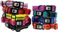 Collar De Perro PVC Impermeable Y Anti-Olor Durable Ajustable De Poliéster Suave Con Rayas Reflectantes S/M/L Para Todas Las Estaciones - details 1