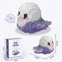Bloques De Construcción 3D Model De Papagayo Bonito Para Decoración De Mesa Juguetes Educativos Para Niños Regalos DIY Micro - details 9