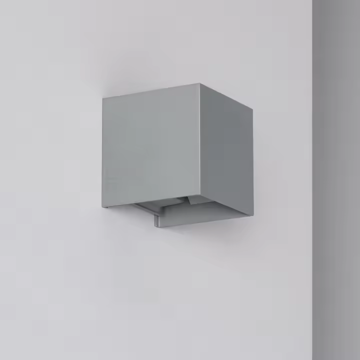 Ledkia Aplique de Pared Exterior LED 6W Aluminio Iluminación doble Cara Eros Gris 2700K Blanco Cálido - 1
