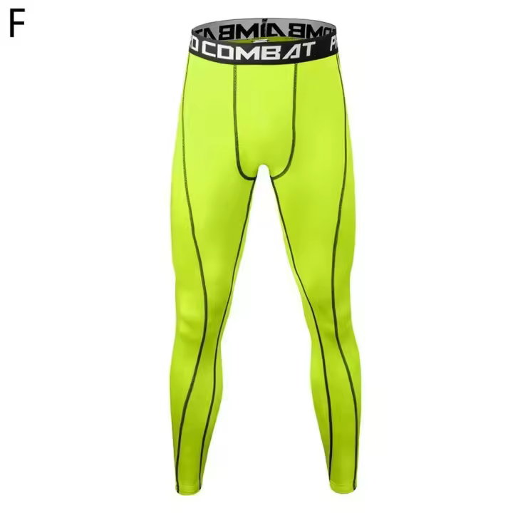 Pantalones De Rendija Para Hombre Deporte Entrenamiento De Gimnasio Y Correr Talla Elástica Secado Rápido Compresión - 1