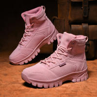 Botas De Montar Para Parejas Al Aire Libre Botines De Camuflaje Transpirables Para Hombres Y Mujeres Zapatos De Senderismo Casual Botas De Entrenamiento Alta Con Suela De TPR - details 4