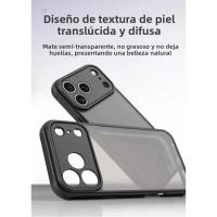 Funda De Teléfono Premium Mate Transparente Para iPhone 17 Air 16E 15 14 plus 13 12 11 pro Max Color Sólido Protectora De Cámara Resistente a Arañazos Y Huellas - details 3