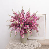 Rama De Flores Artificiales Hyacinthus Delphinium 75CM Larga Para Decoración De Hogar Sala De Estar Vaso Arreglo Floral Decoración De Boda - details 2