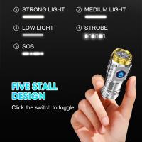 Plata-Mini interior de Monstruo de Tres Ojos-Recargable DE ALTO lumen interior-LED Super brilliant De 9000 lúmenes-5 Modos, 10 horas de Tiempo de eyección B - details 1