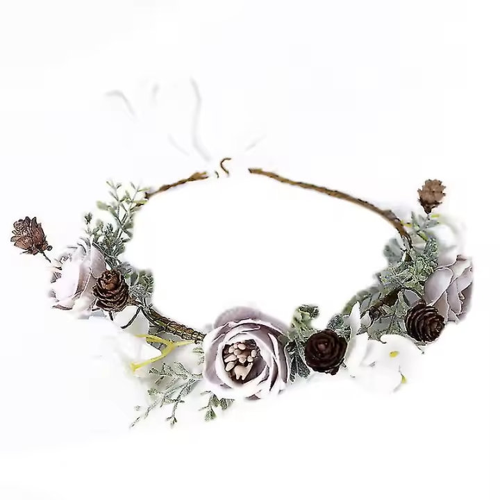 Corona floral Diadema Fiesta de Bodas - 1