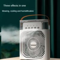 Ventilador 3 en 1, aire acondicionado, Enfriador de aire pequeño para el hogar, luz LED nocturna, humidificador portátil, ventilador de ajuste de aire, ventilador para oficina y hogar - details 2