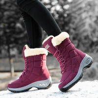 Botas De Invierno Para Mujer Con Plataforma Y Forro De Peluche Botas Altas Impermeables Cómodas Y Cálidas Para Outdoor - details 11