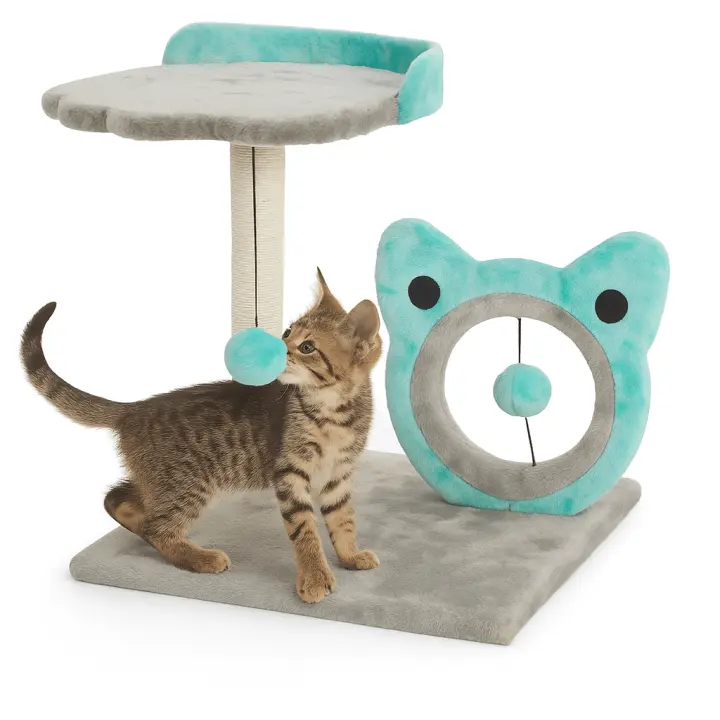 Rascador para Gatos con Juguetes y Niveles – Ideal para Juego y Descanso - Sweet Home - 1