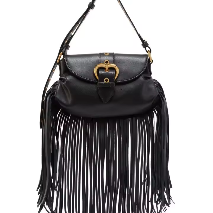 Bolso PINKO de hombro mini Jolene con flecos 102802 A1W8 PINKO - 1