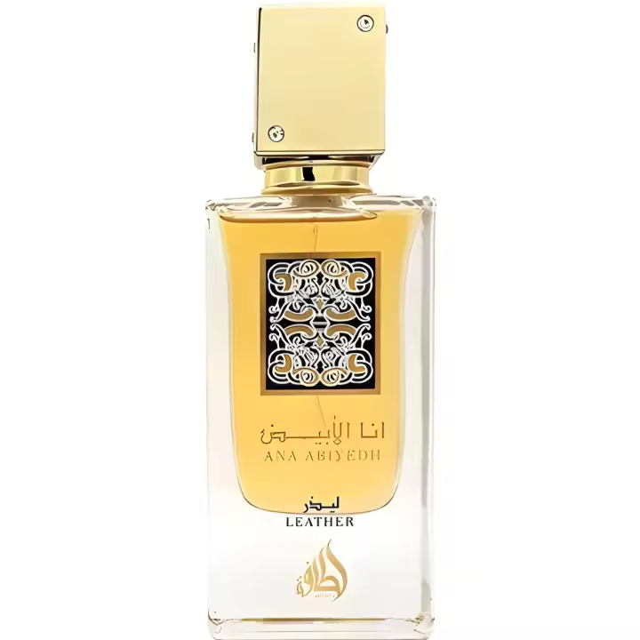 Lattafa Ana Abiyedh Leather Gold Fragrance Attar Eau de Parfum Unisex Halal Perfume 60ml para hombre - 1