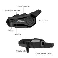 Intercomunicador De Casco X1 plus Motor Bluetooth 5.0 Headset Inalámbrico Para Motocicleta Con Altavoz Y Habla Libre 1000m Para 2 Conductores - details 10