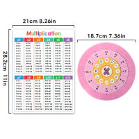 Tarjetas De Tabla De Multiplicación Montessori 1-12 Juego De Entrenamiento Con Giradiscos Para Auto-verificación Aides De Matemáticas Para Niños - details 1