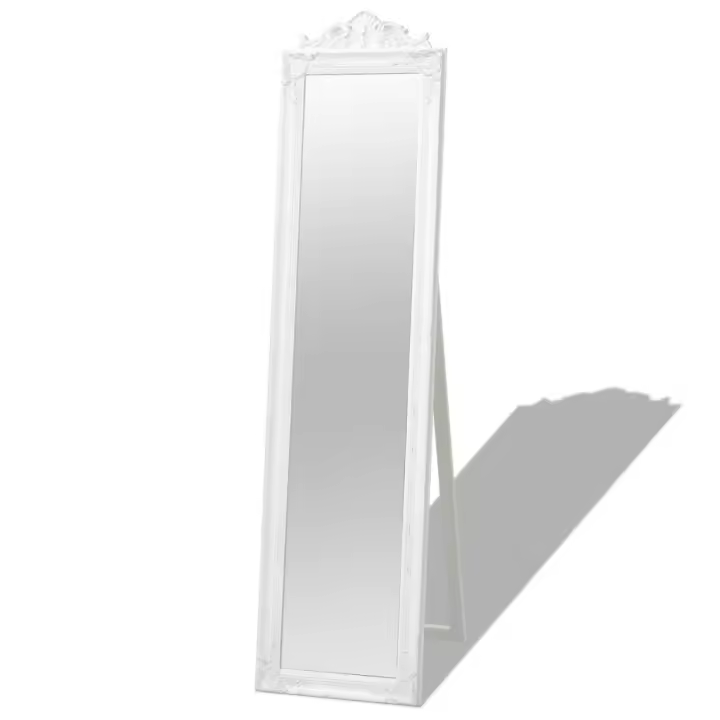 vidaXL Espejo de pie estilo barroco blanco 160x40 cm - 1