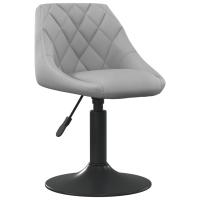 vidaXL Silla de comedor de terciopelo verde claro en color Gris claro/Gris oscuro/Negro | cómodas modernas ergonómicas para comedor cocina salón hogar - details 0