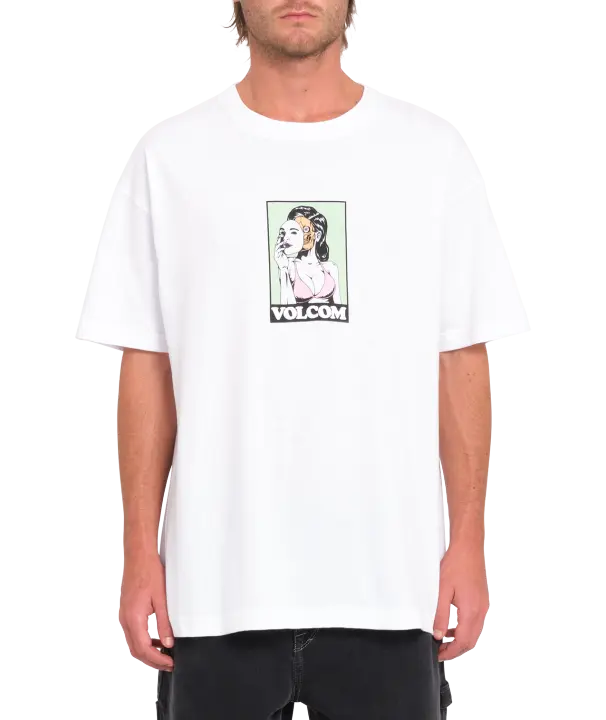 Camiseta de manga corta Volcom Underfaced - White - 1