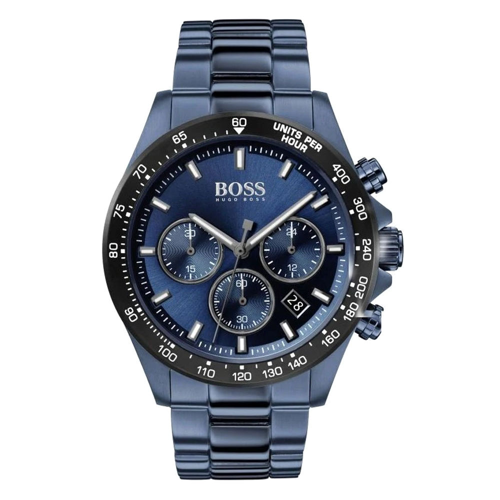 Reloj de Hombre HUGO BOSS 1513758, Esfera Azul de 43 MM + Caja de Regalo Elegante
