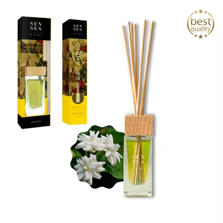 Generica A&M MARBELLA - Ambientadores Mikado 45ml + Recambio de Regalo - Aromas Dulces y Frescos - Fragancias para el Hogar Senses Home - 1