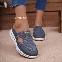 Zapatillas Casuales Para Mujer 2024 Talla Grande Transpirables Con Suela Gruesa Y Mesh Pantuflas Moda Zapatos Unisex - details 7
