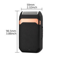Afeitadora Eléctrica Reciprocante De Acero Inoxidable Recargable Por USB Afeitadora Portátil Para Hombres Con Dispositivo De Afeitar Y Recortar - details 1