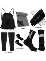 Combustión De Fútbol 6-Piece Equipo Incluye Bolsa De Almacenamiento De Fútbol Calcetines De Deporte Cubiertas De Calcetines Protección De Pierna Banda Deportiva Toallas Frías - details 0