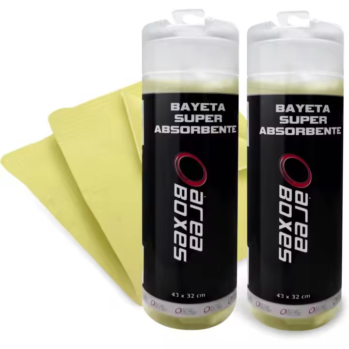 AREABOXES - Pack 2 Gamuza Secado Coche – Sintética Premium, Súper Absorbente, No Deja Marcas, con Estuche - 1
