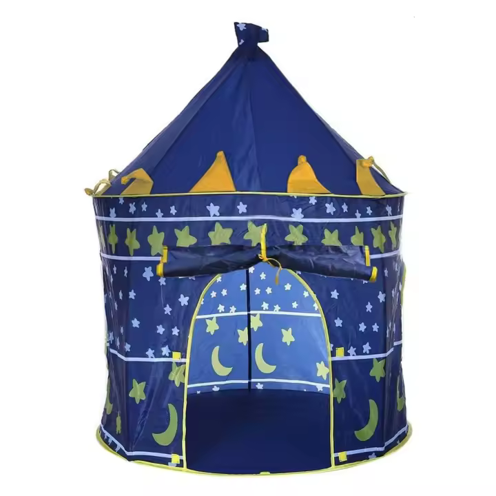 Well Home Tienda de juego de castillo de princesa rosa Ø105x125cm - 1